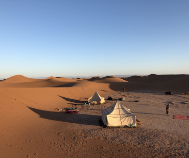 Randonnée dans le désert du Maroc