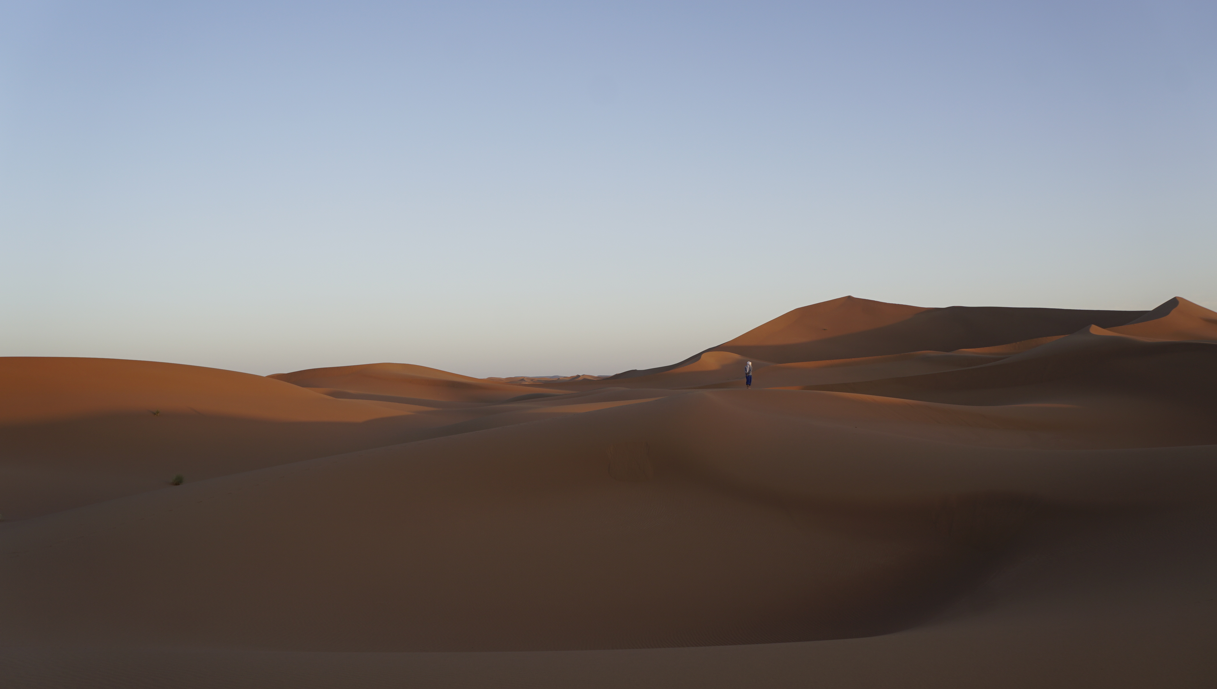 Towering wild sand dunes of Erg Chigaga near Mhamid El Ghizlane Morocco